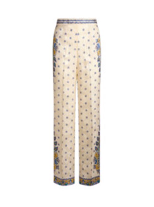 pantalone donna misto seta fantasia bianco ETRO | WREA0014AQ115X0800